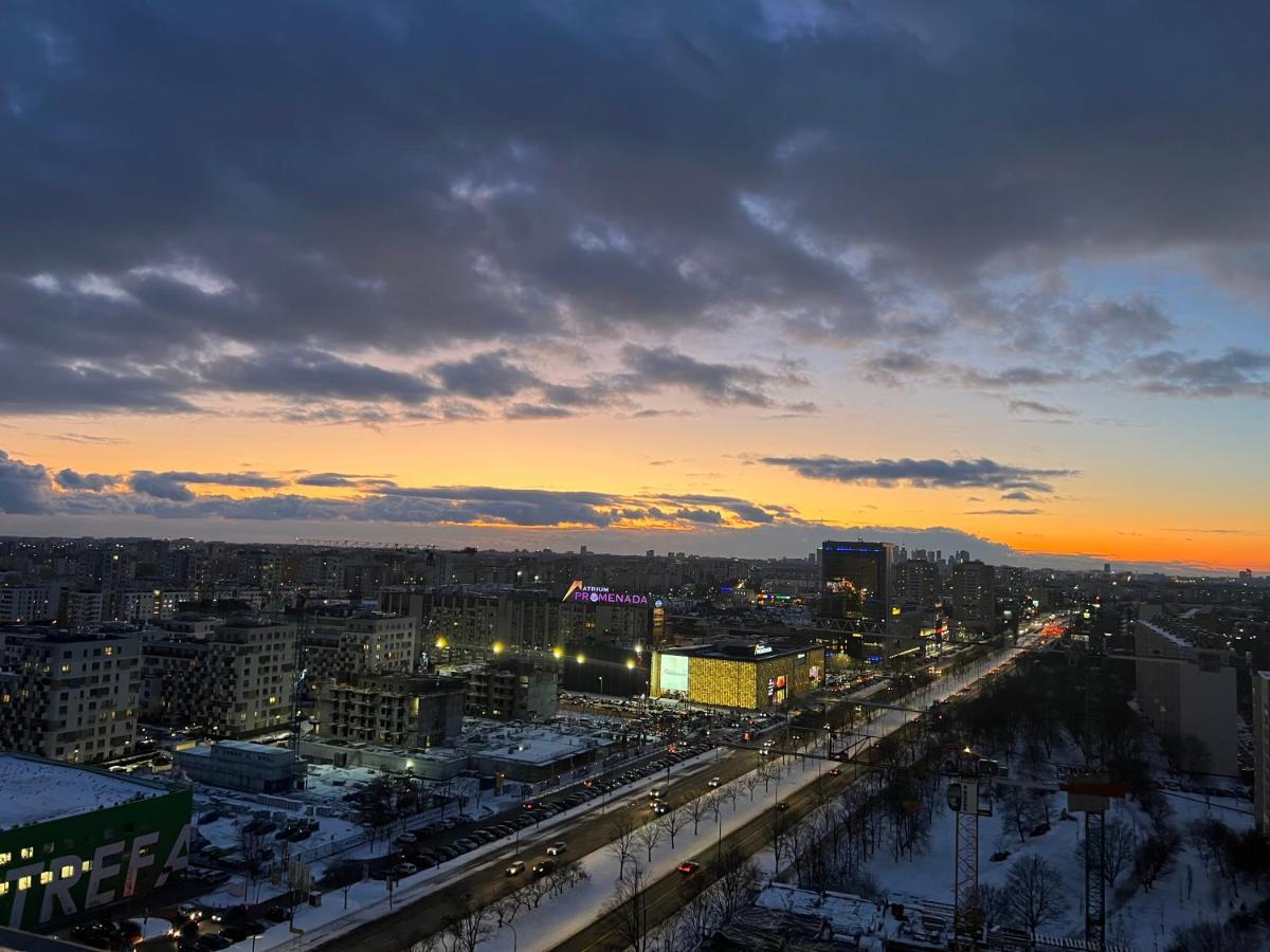 Apartament Skyscrapper Z Widokiem Na Panorame Warszawy Varsovie Extérieur photo