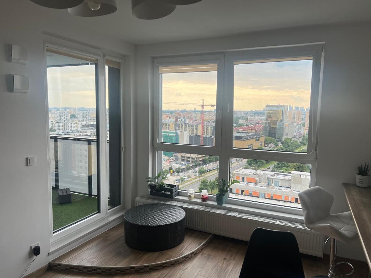Apartament Skyscrapper Z Widokiem Na Panorame Warszawy Varsovie Extérieur photo